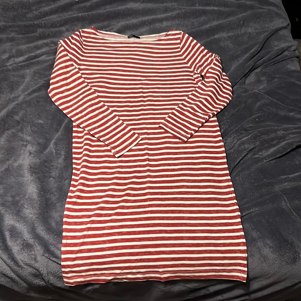 Gap Red & Cream Stripe Dress